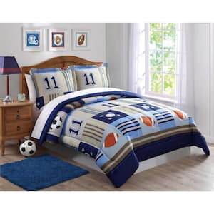 Denim and Khaki Sports Comforter Set