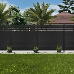 Black in Composite Fence Panels