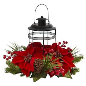 Poinsettia in Artificial Christmas Plants