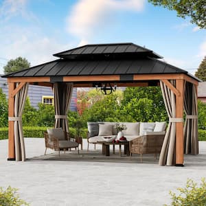 Width (ft) x Depth (ft): 12x16 in Gazebos