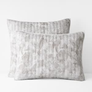 Chanceton Handcrafted Quilted Taupe Cotton Sham