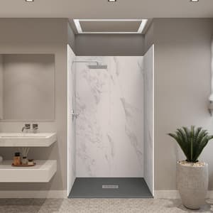 Approximate Length x Width: 48 x 34 in Shower Stalls & Kits