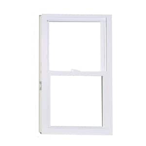 50 Series Low-E Argon SC Glass Double Hung White Vinyl Replacement Window, Screen Incl