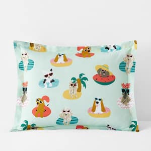 Company Cotton Playful Dogs Percale Sham