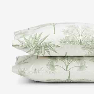 Company Cotton Tulum Forest Botanical Cotton Percale Pillowcase
