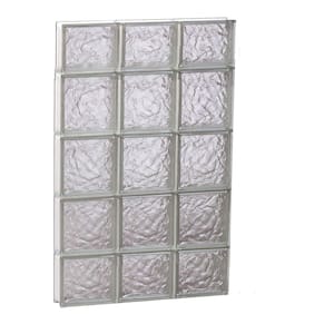 Ice Pattern in Glass Block Windows