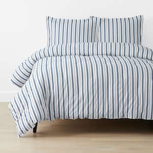 Company Kids Vertical Stripes Organic Cotton Percale Comforter
