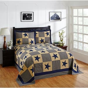 Star Collection Geometric 120-Thread Count Cotton Coverlet