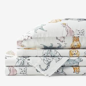 Regal Cats Company Cotton® Percale Sheet Set