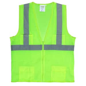 Lime Green High Visibility Class 2 Reflective Safety Vest