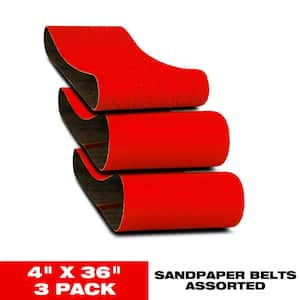 4 x 36: Belt Width (in.) x Length (in.)