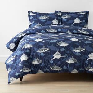 Company Kids Sharks Organic Cotton Percale Comforter