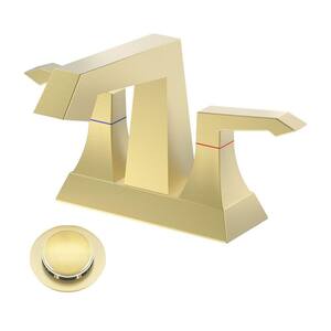 Gold in Centerset Bathroom Faucets