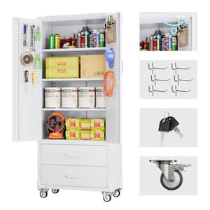 White in Garage Cabinets