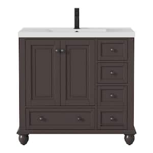 Brown in Bathroom Vanities with Tops