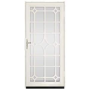 Lexington Outswing Security Door with Shatter-Resistant Glass Inserts and Satin Nickel Hardware