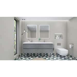 Double Sink in Bathroom Vanities with Tops