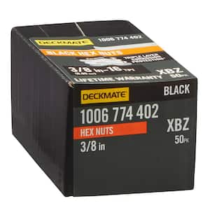 Size: 3/8 in in Hex Nuts