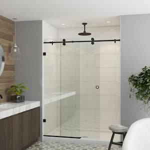 Model 8800 - 44 to 48 in. X 76 in. Frameless Clear Duratuf Heavy Tempered Safety Glass Sliding Shower Door