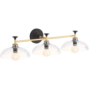 Black with Brass Trim