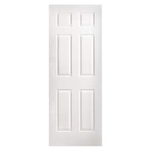 Textured 6-Panel Hollow Core Primed Composite Single Prehung Interior Door