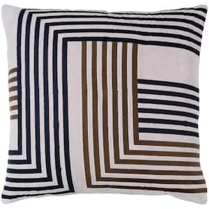 Helmsely Geometric Polyester 20 in. x 20 in. Throw Pillow