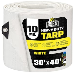 30 x 40: Tarp Width (ft.) x Tarp Length (ft.)
