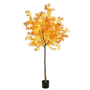 Artificial Trees in Indoor Fall Decorations