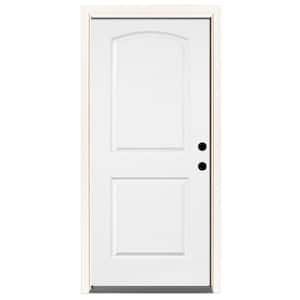 Element Series 2-Panel Arch Primed Steel Prehung Front Door