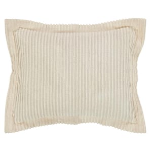 Julian Collection Solid Stripes Design Cotton Pillow Sham