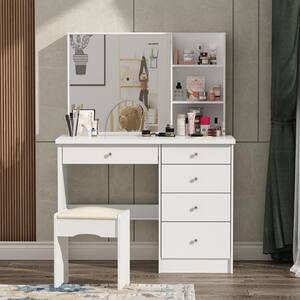 White - Makeup Vanities - Bedroom Furniture - The Home Depot