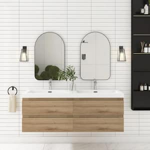 Double Sink in Bathroom Vanities with Tops