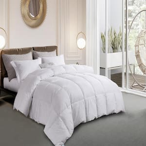 240 Thread Count White Goose Feather and Down Comforter
