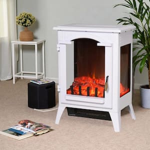 White in Freestanding Electric Fireplaces