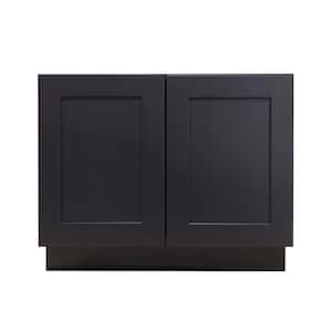 Black in Assembled Kitchen Cabinets