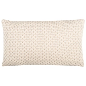 Sweet Knit Solid Polyester Throw Pillow