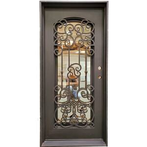 Frosted Glass in Iron Doors With Glass