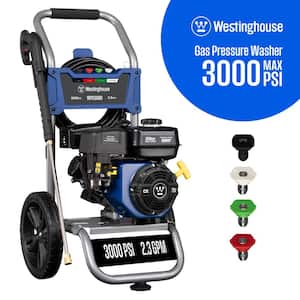 3000 PSI: Pressure Washers Maximum Pressure (PSI)