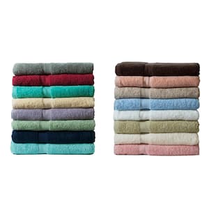 Deluxe 6-Piece Solid Cotton Bath Towel Set
