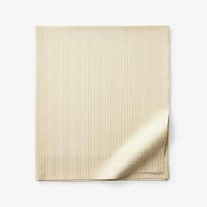 Company Cotton Mariel Stripes Cotton Percale Flat Sheet