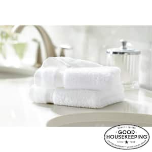 Home Decorators Collection Turkish Cotton White Sculpted Bath Towel  NHV212807BWHT - The Home Depot