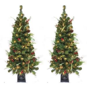 LED - Pre-Lit Christmas Trees - Artificial Christmas Trees - The Home Depot