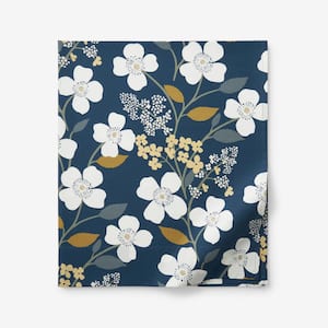 Company Cotton Adley Floral Cotton Percale Flat Sheet