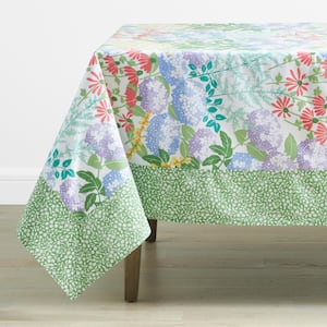 Floral Blossom Tabletop Floral Cotton Tablecloth