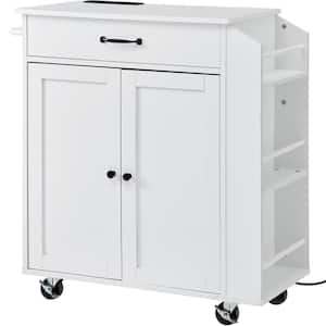 White in Kitchen Carts