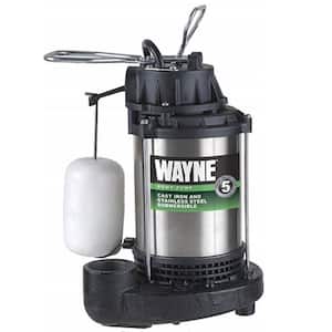 Maximum Horsepower (hp): 1/2 in Submersible Sump Pumps