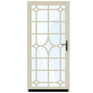 Lexington Outswing Security Door with Glass Insert and Oil Rubbed Bronze Hardware