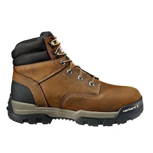 Men's Ground Force Waterproof 6 inch Work Boots - Soft Toe - Brown