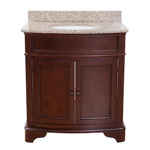 Brown - 30 Inch Vanities - Bathroom Vanities with Tops - Bathroom ...