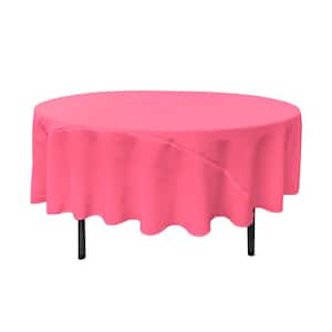 90 in. Round Polyester Poplin Tablecloth